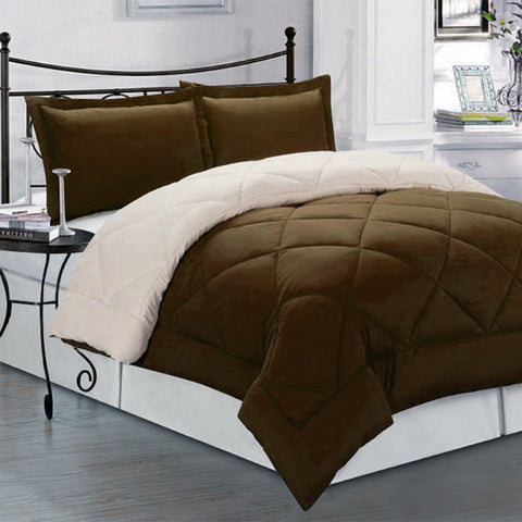 3 PC Peach Skin Comforter - Assorted Colors