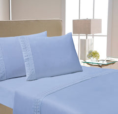 4 Piece Lace Sheet Set - Assorted Colors