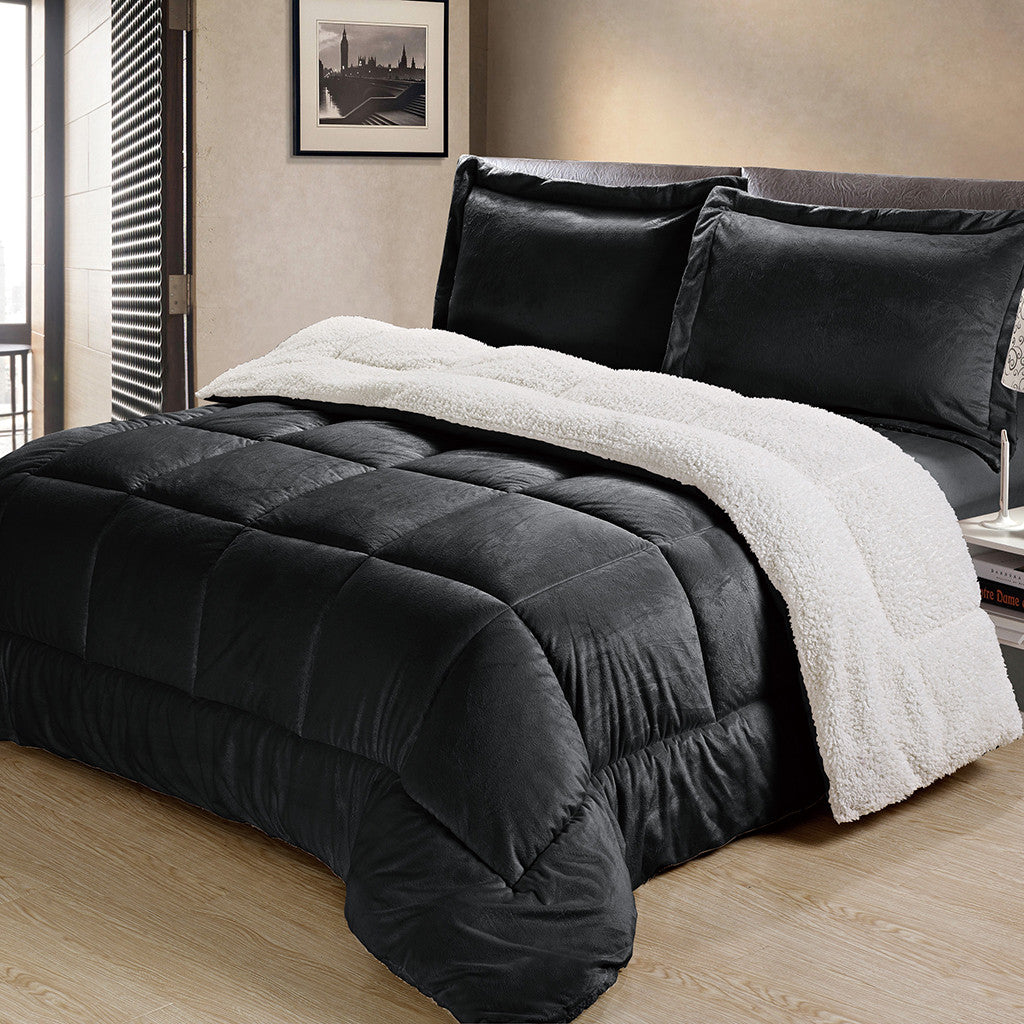 Sherpa Comforter Set