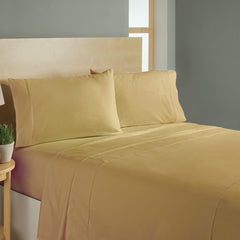 4 Piece Double Brushed Sheet Set - Assorted Colors