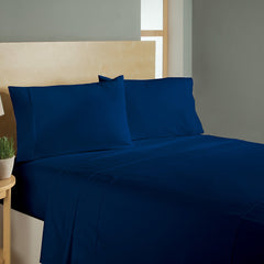 4 Piece Double Brushed Sheet Set - Assorted Colors