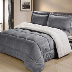 Sherpa Comforter Set