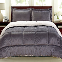 Sherpa Comforter Set