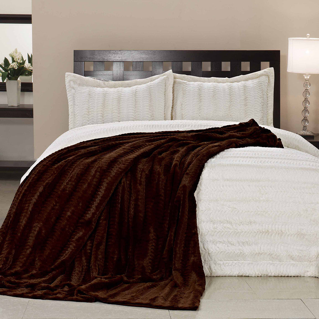 Micro Mink Blanket - Caramel